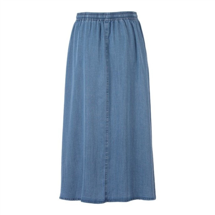 Enjoy Midi Rok tencel 938050 Demin blauw